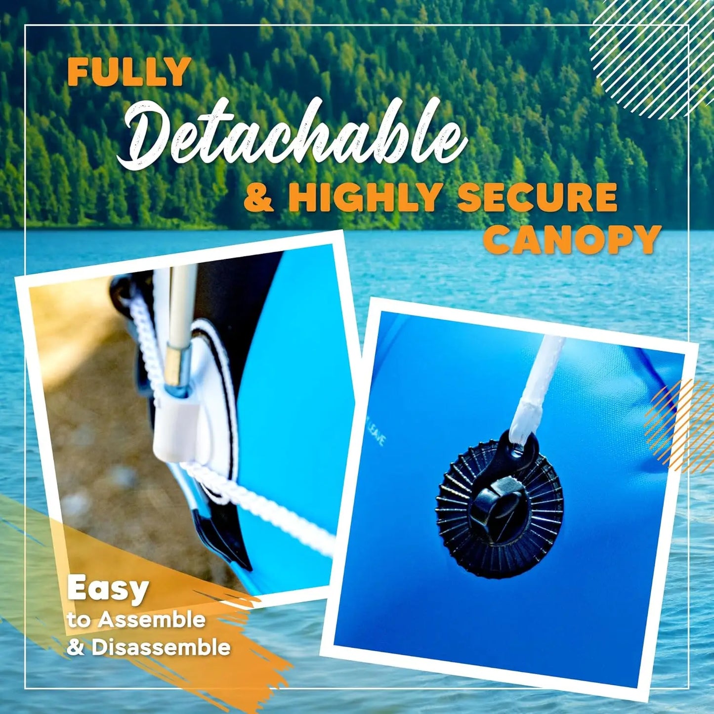 2025 New Upgraded Heavy Duty River Tube Inflatable Premium Water Float to Lounge Above Lake and River Outdoor Water Raft Sport