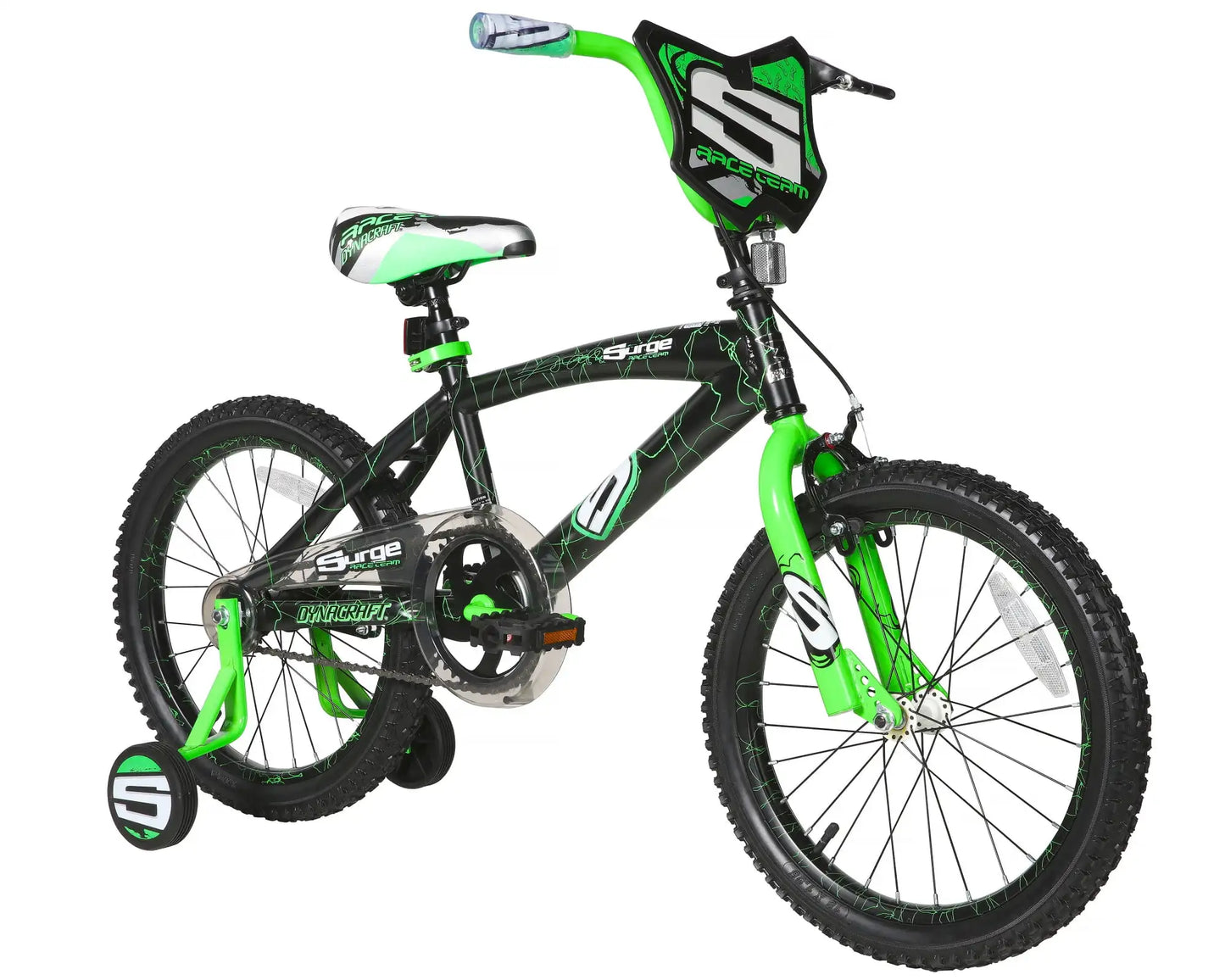 18" Boys BMX Bike, Children Age 6-9 Years, Green