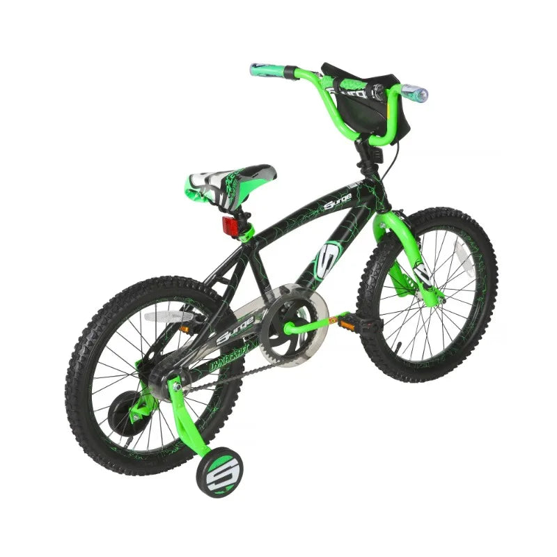 18" Boys BMX Bike, Children Age 6-9 Years, Green