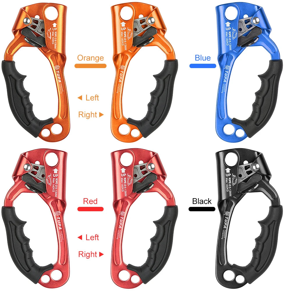 Ascender Climbing Hand Ascender Aluminum Alloy Rock Climbing Handheld Ascender for Aloft Working Caving Hand Ascender