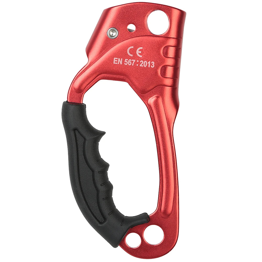 Ascender Climbing Hand Ascender Aluminum Alloy Rock Climbing Handheld Ascender for Aloft Working Caving Hand Ascender