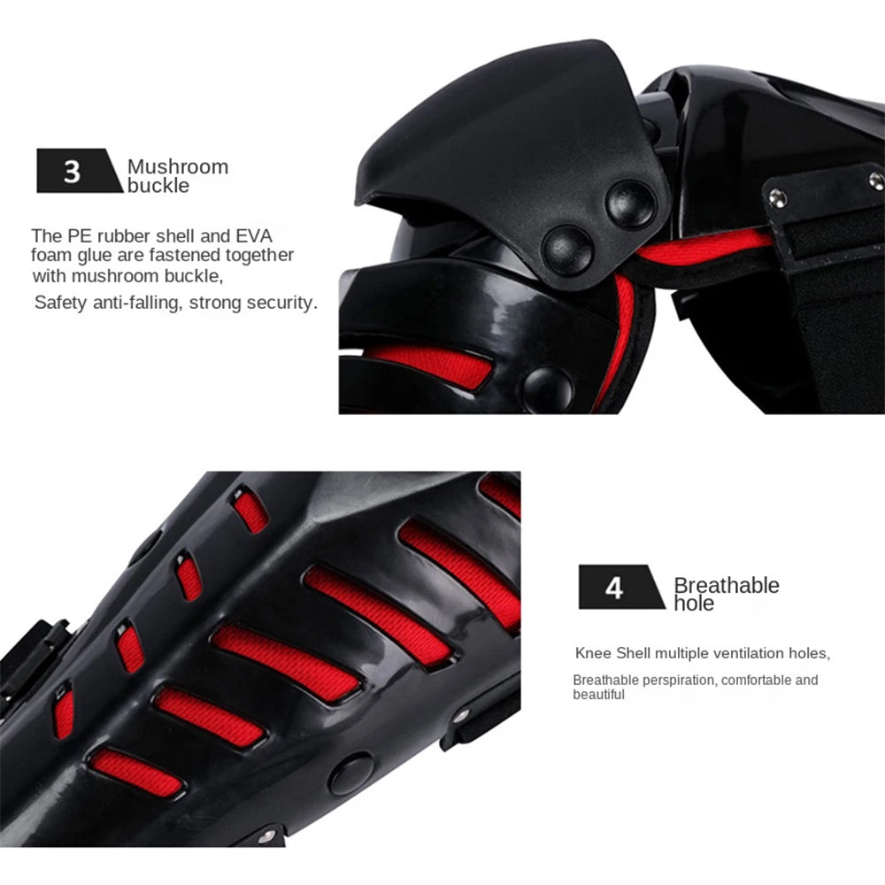 Motorcycle Anti-fall protection outdoor riding knee pads extreme sports off-road skating three-section knee pads