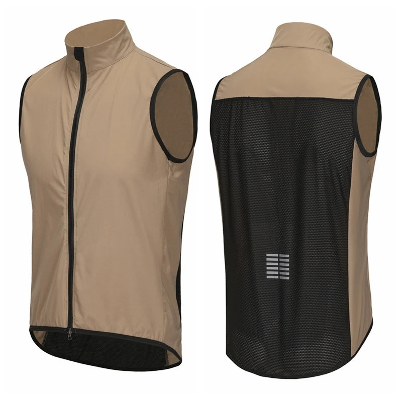 Men Jerseys Windproof Waterproof Lightweight Cycling Sleeveless Jacket Mtb Bike Uniform Bicycle Jersey Clothing Vest