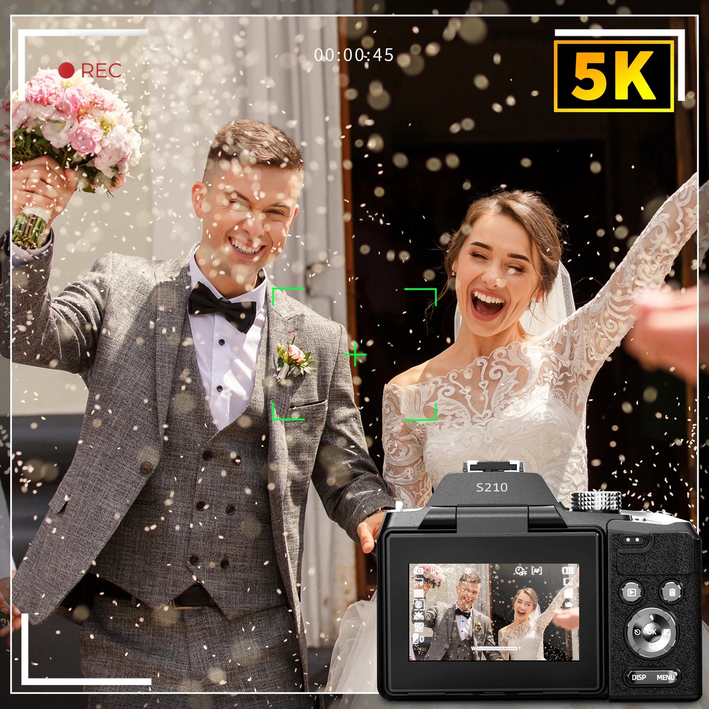 Digital Cameras For Photography, 16X Optical Zoom Camera With WiFi & App Control, Vlogging Camera With Auto Focus