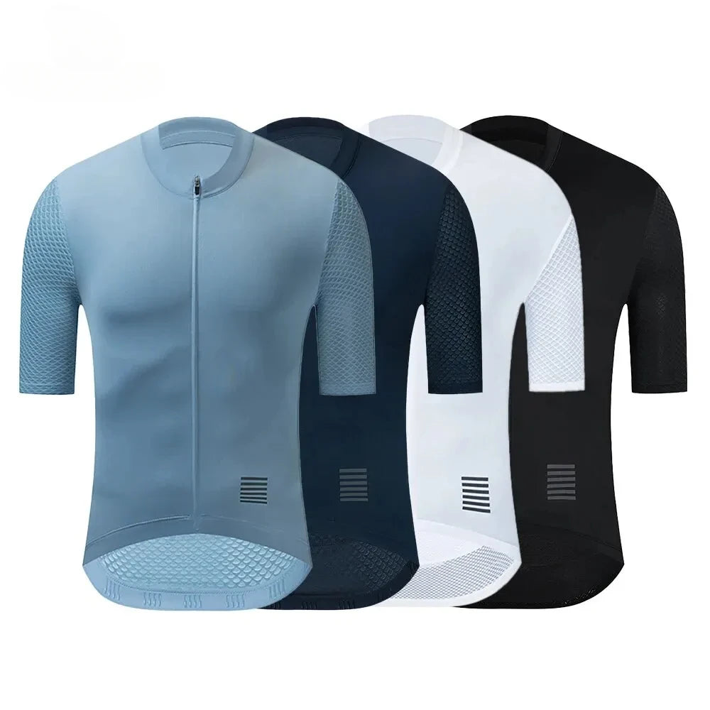 Men Cycling Jersey Short Sleeve Reflective Summer MTB Maillot Shirt Downhill Jersey Pro Team Mountain Bicycle Clothing