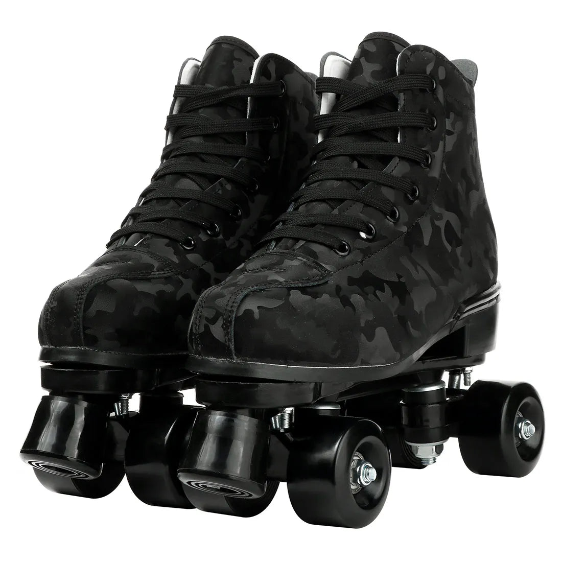 Flashing Roller Skate Shoes Outdoor Sports Double Row Skates 4 Wheels Skating Rink Training Adult Quad Sneakers Gift