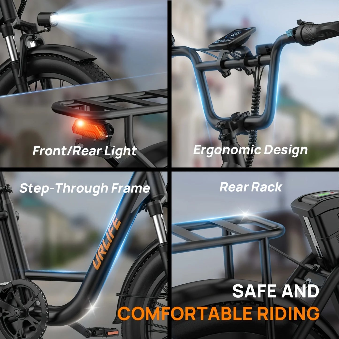 1000W Electric Bike | 48V 13Ah Removable Battery, 20MPH, 20''X3" Fat Tire, 7-Speed Electric Bicycles with Dual Disc Brake