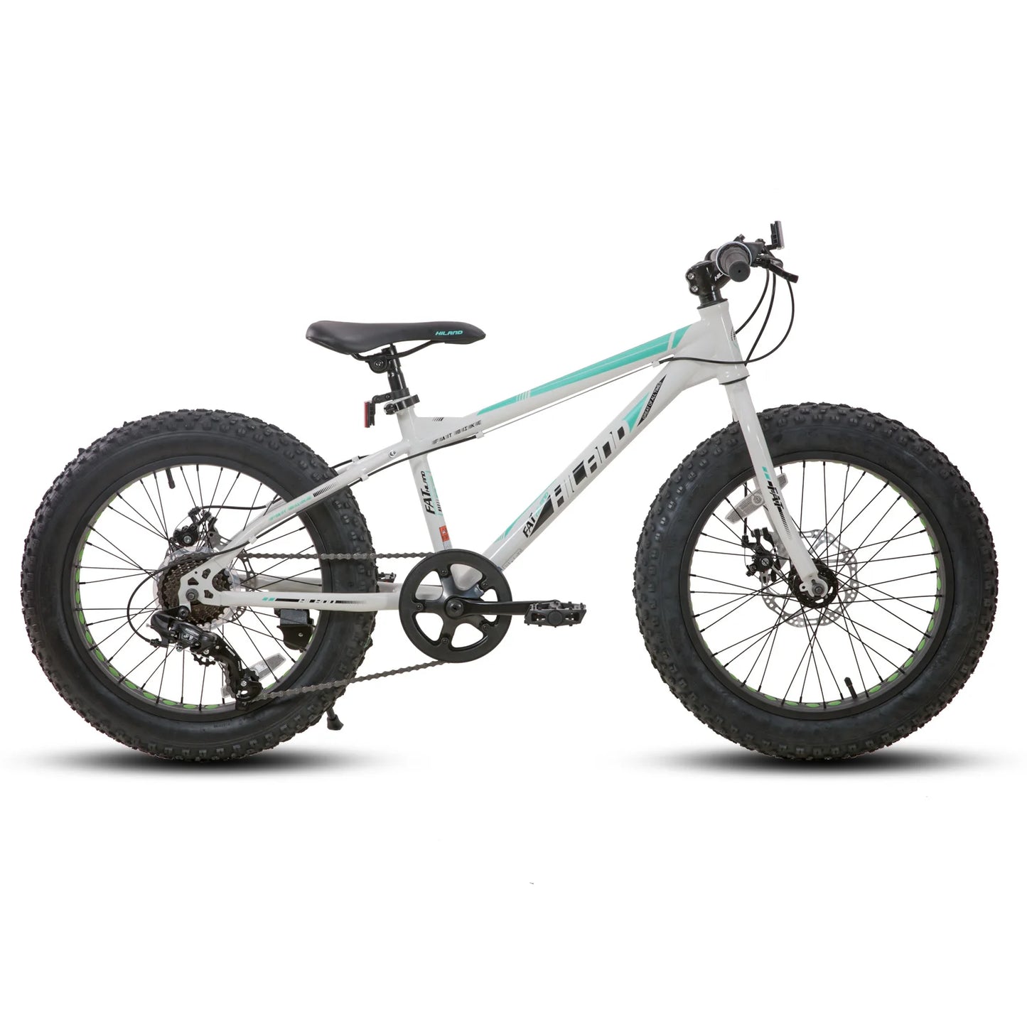 20 Inch Kids' Bicycles Fat Tire Mountain Bike for Age 5 + Years, Shimano 7-Speed, Dual-Disc Brake,Kids BeachBicycle