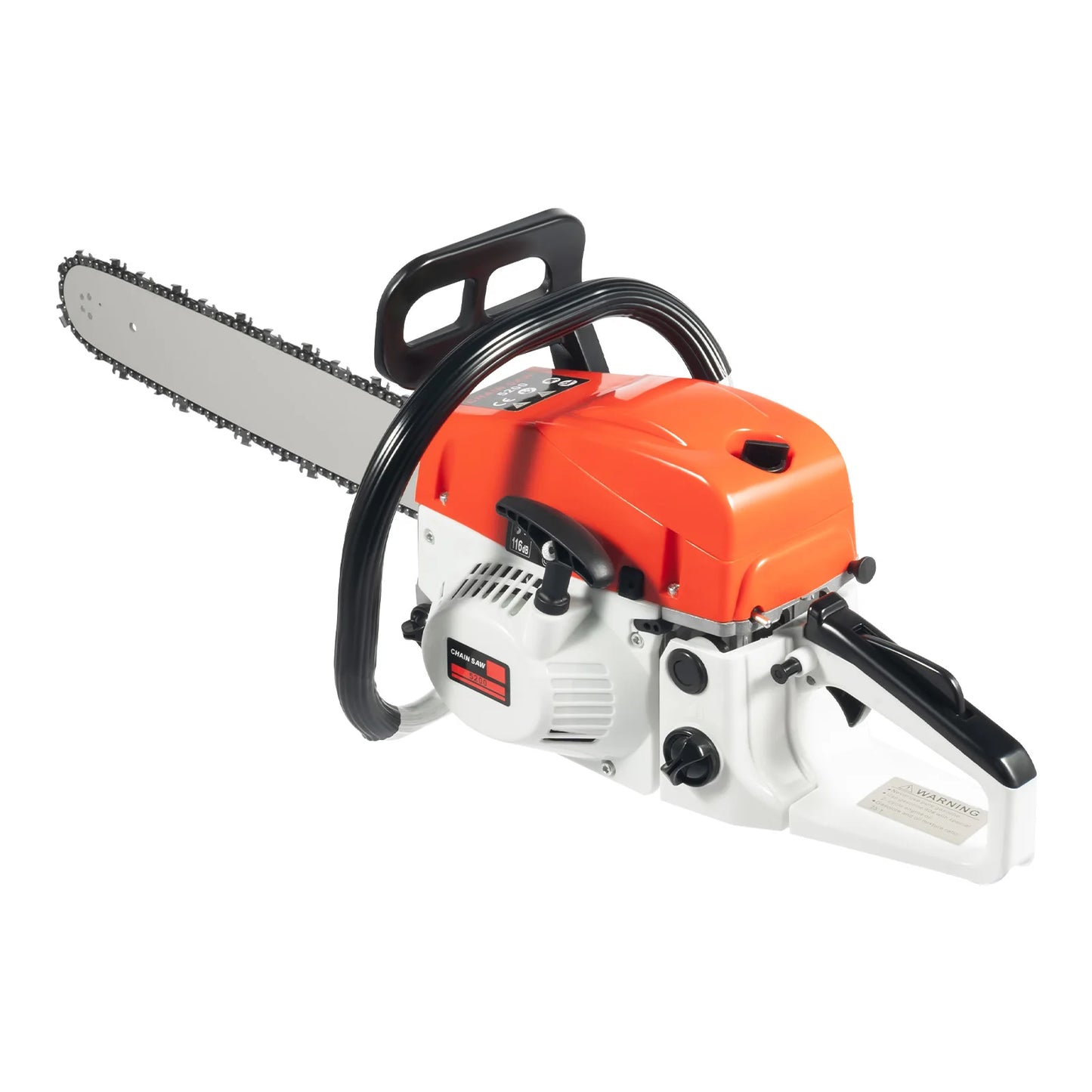 52CC 20 Inches Petrol Chainsaw 2-Stroke Engine Air-Cooled Chainsaw 7500 rpm Single Cylinder Gasoline Chainsaw