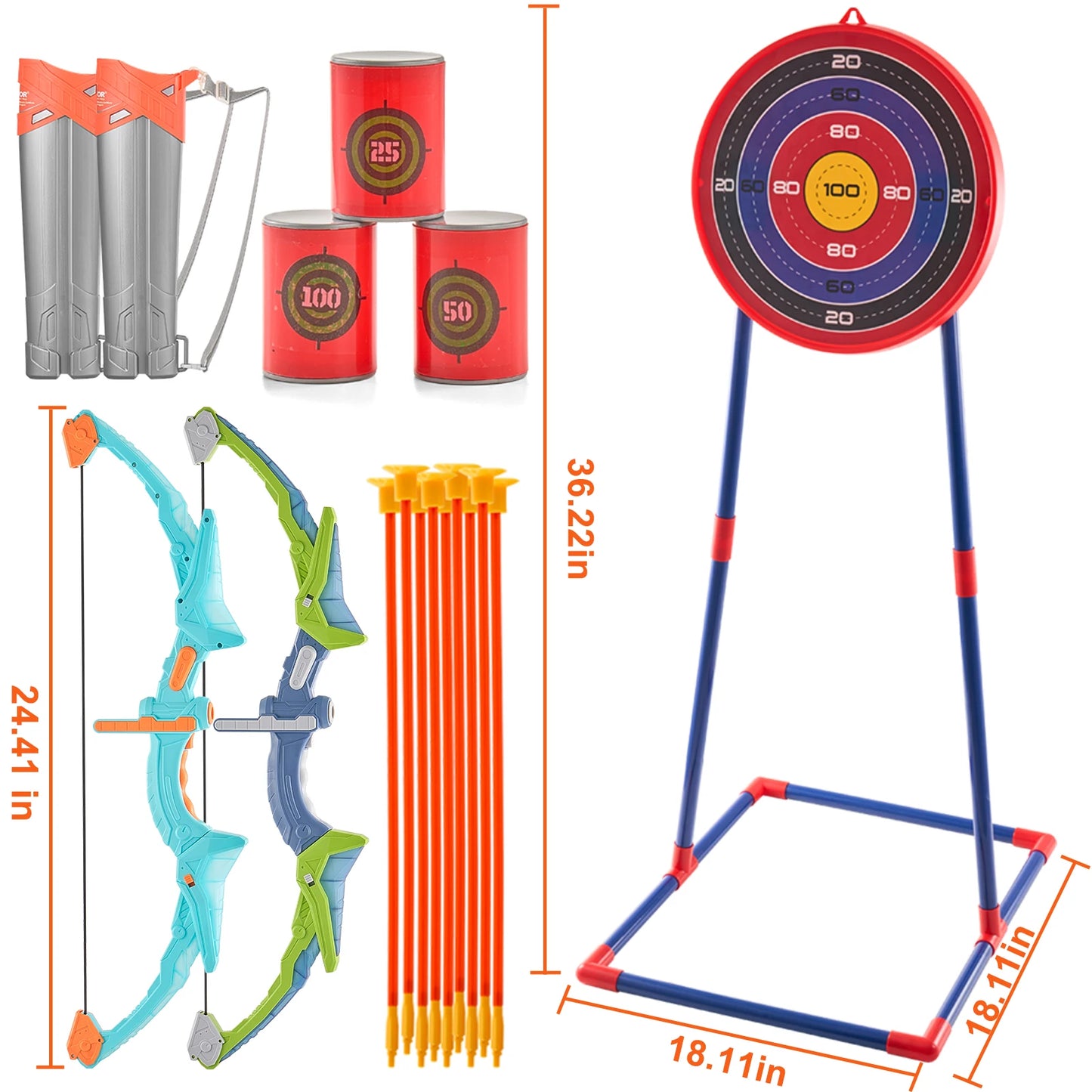 Bow And Arrows For Children Kids Archery Bow Practice Recurve Outdoor Sports Game Hunting Shooting Toy Gift Bow Kit