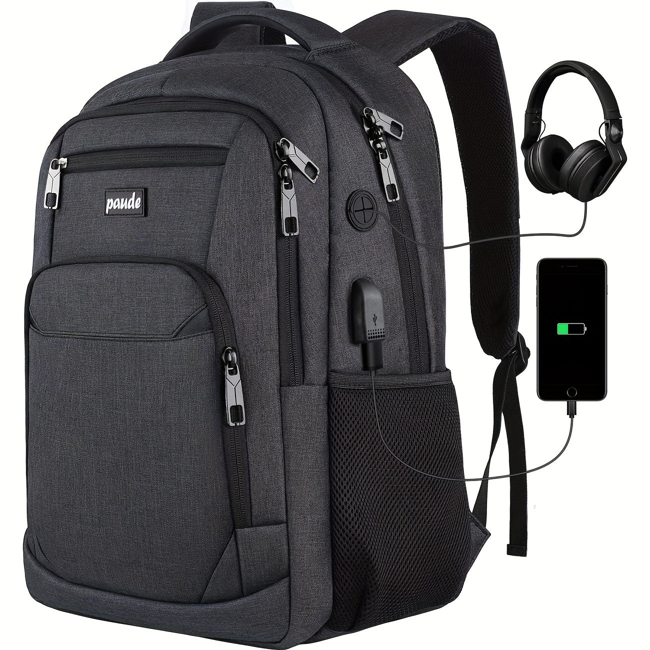 Backpack for Men And Women, School Backpack for Teens, 15.6 Inch Laptop Backpack with USB Charging Port for Business  Travel