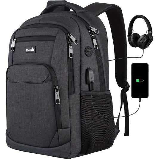 Backpack for Men And Women, School Backpack for Teens, 15.6 Inch Laptop Backpack with USB Charging Port for Business  Travel