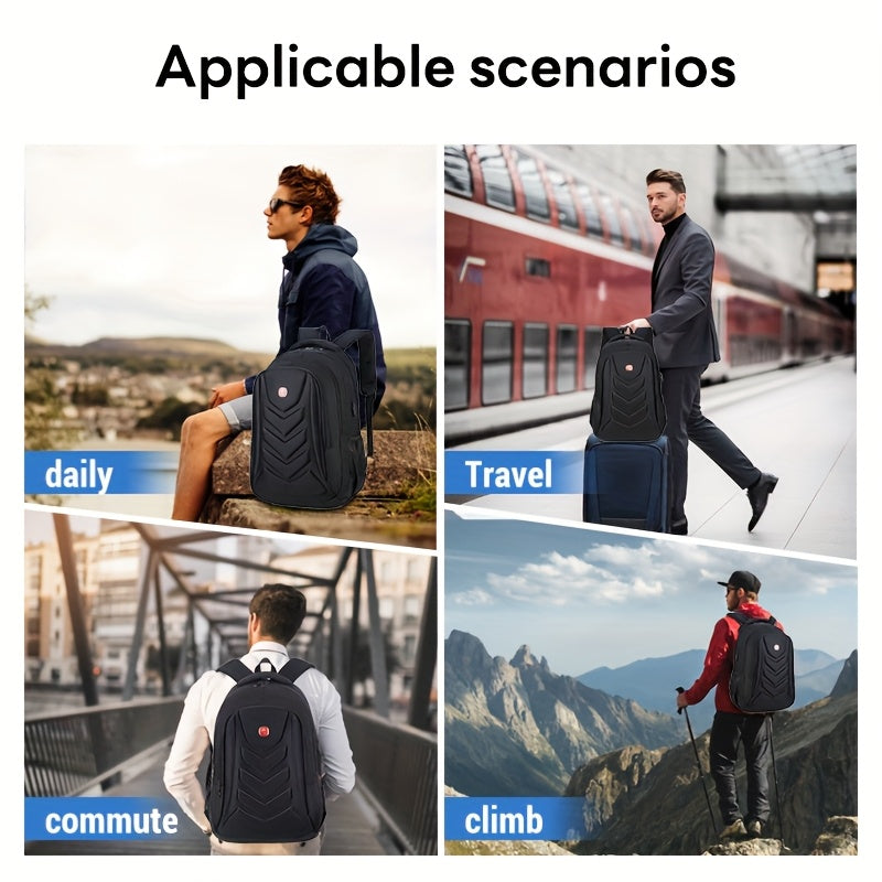 High Quality Outdoor Hiking Laptop Backpack - Fits 15.6 Laptops, Secure Compartment, Spacious Durable for Commuting & Business Trips
