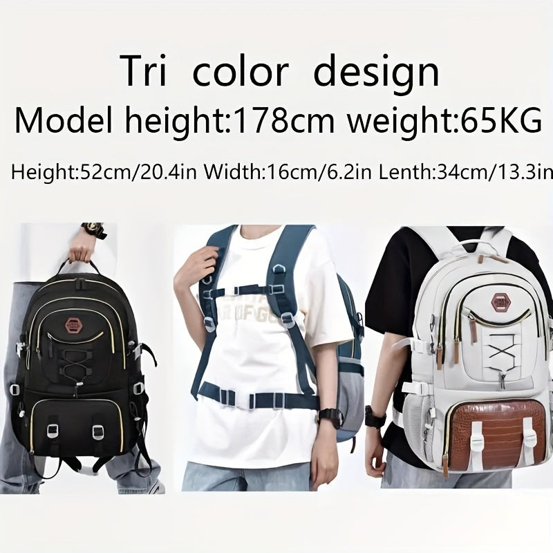 Outdoor Travel Backpack, Large Capacity Sports Camping Backpack, Unisex Laptop Backpack, with Shoe Warehouse, Schoolbag, Computer Backpack Travel Business Casual Backpack, Easter Valentine's Day Gift