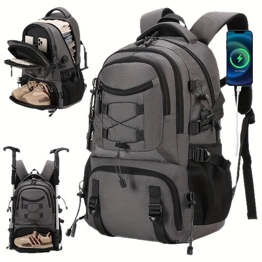 New Multifunctional Fashion Backpack for Short Trips, Business Travel Bag with Multiple Pockets And Large Capacity Laptop-Friendly, Commuter Bag, Overnight Stay Bag, Perfect for Students, Work, School, Travel. Holiday Birthda