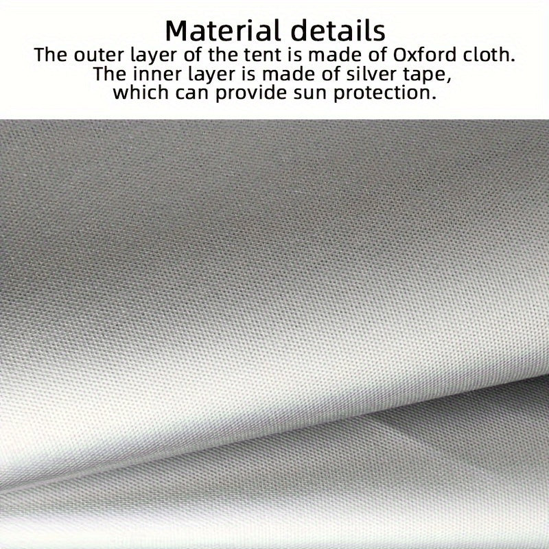 4-Person -Weather Automatic -Up Camping Tent - Heavy-Duty Portable Outdoor Tent Suitable for 4 People, Windproof & Sunproof, Setup/Dismantle, Spacious Oval, - Use for, RV, Backyard (Grey)