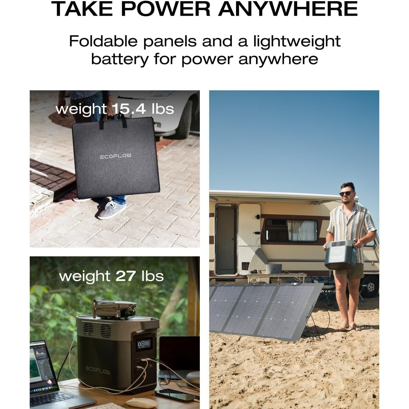 EcoFlow Portable Power Station DELTA 2 950 with Solar Panels (Separate Shipment), 950Wh LiFePO4 (LFP) Battery, Expandable Capacity from 1-3kWh (if with extra battery), Fast Charging, Solar Generator with 1800W Output for Home