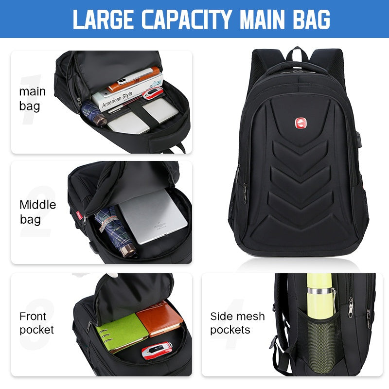 High Quality Outdoor Hiking Laptop Backpack - Fits 15.6 Laptops, Secure Compartment, Spacious Durable for Commuting & Business Trips