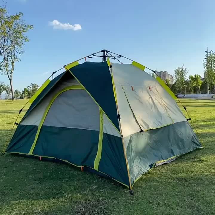Portable Tents for Outdoor Camping That Are Easy to Set Up, Featuring Double Doors And Windows for Ventilation. They Are, Wind-Resistant, And Lightweight, Accommodating 2-4 Or 4-6 Individuals, Ideal for Camping, Hiking, And H