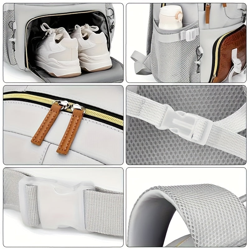 Outdoor Travel Backpack, Large Capacity Sports Camping Backpack, Unisex Laptop Backpack, with Shoe Warehouse, Schoolbag, Computer Backpack Travel Business Casual Backpack, Easter Valentine's Day Gift