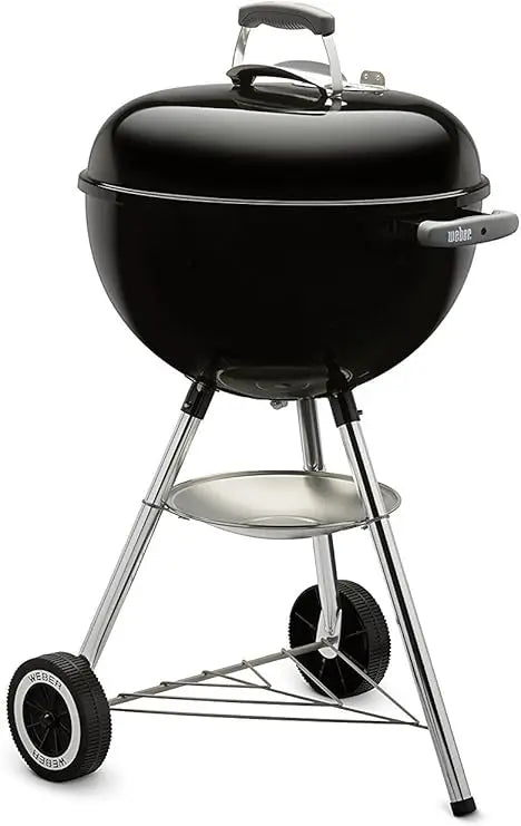 18-Inch Outdoor Cooking Charcoal Grill for Barbecue, Black