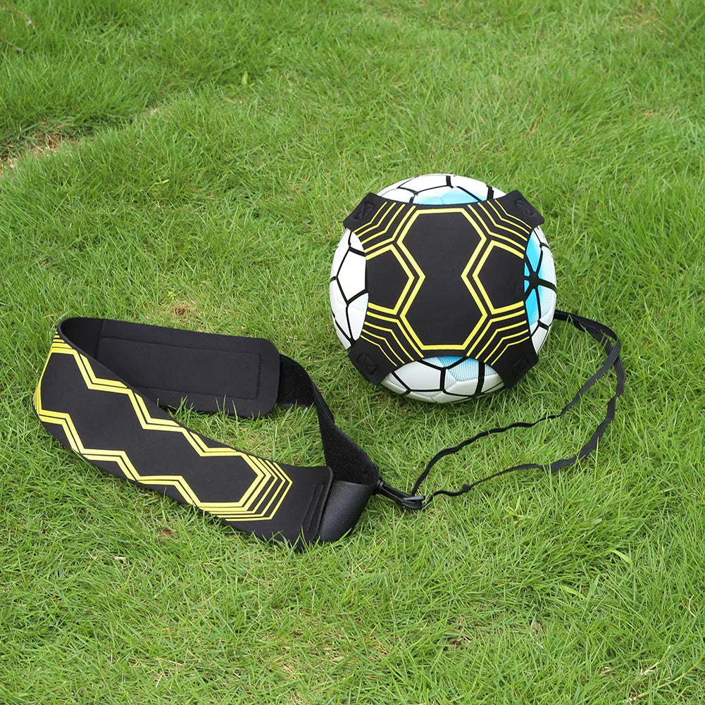 Soccer Ball Solo Practice Adjustable Trainer Elastic Belt Nylon Cloth Soccer Trainer Solo Belt Auxiliary Fitness Equipment