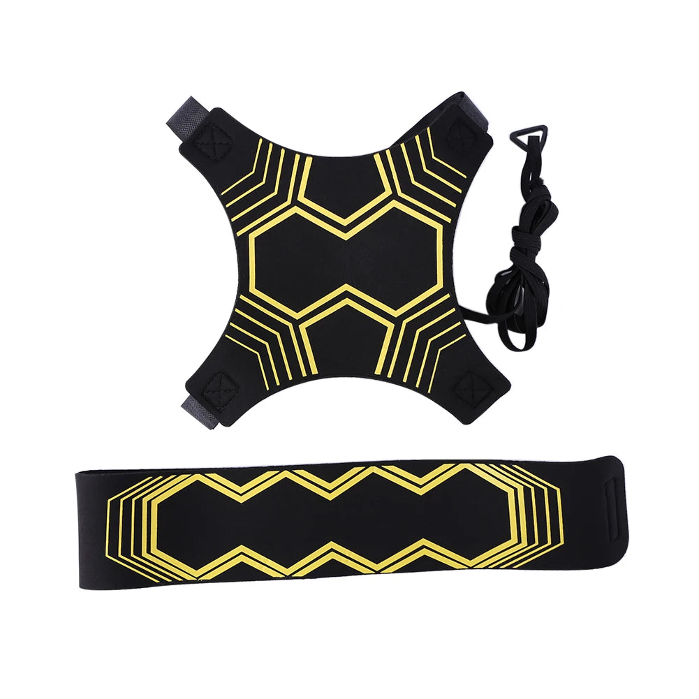 Football Kick Throw Solo Practice Training Aid Control Skills Adjustable Soccer Training Elastic Belt Sports Auxiliary Equipment