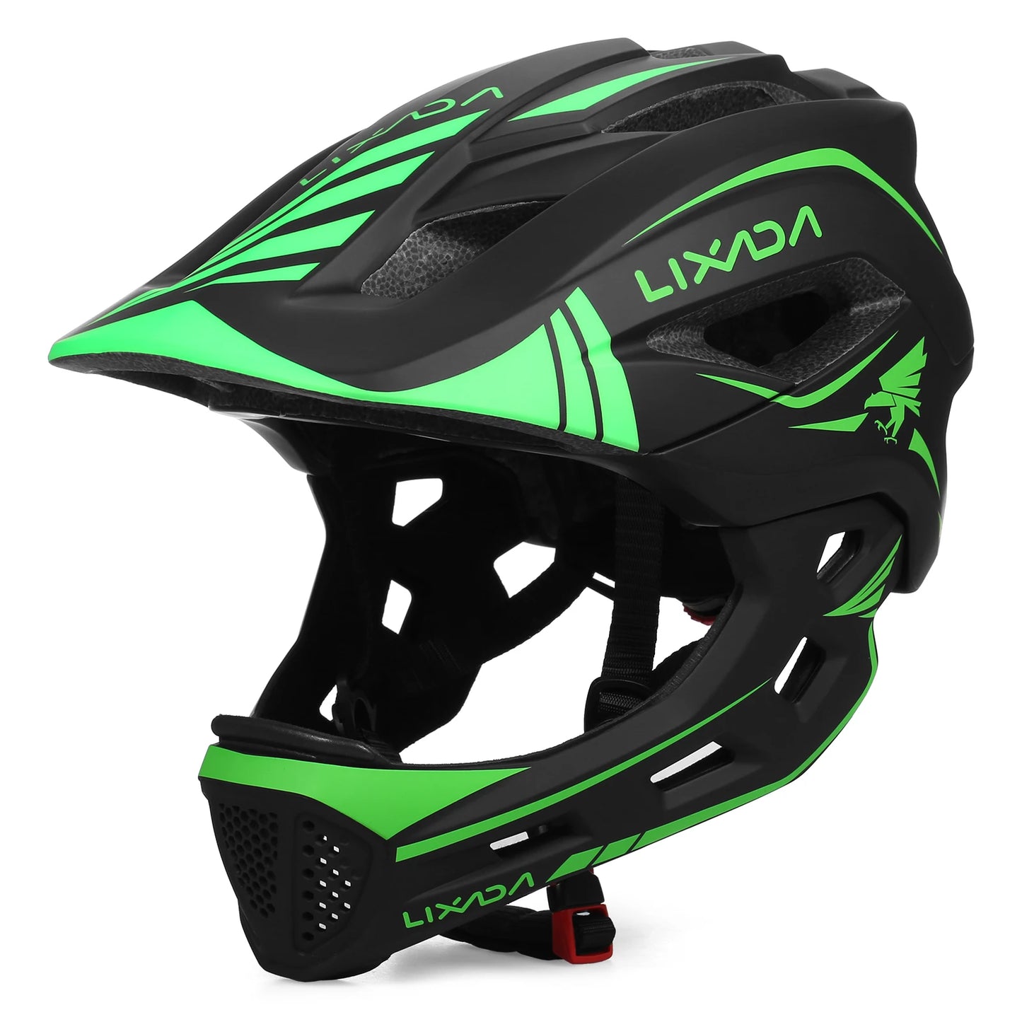 Kids Detachable Full Face Helmet Children Sports Safety Bike Helmet Protective Gear for Cycle Skateboarding Roller Skatin