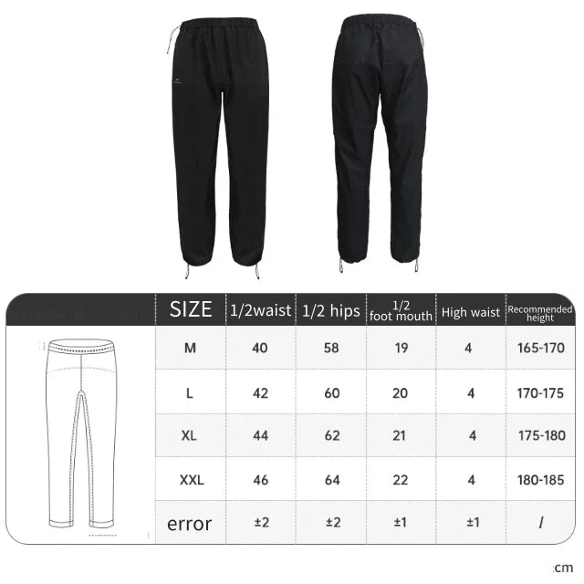 Windproof Rainproof Pants Upgraded Men Outdoor Waterproof Windbreaker Raincoats Rain Pant Cycling Hiking Trip