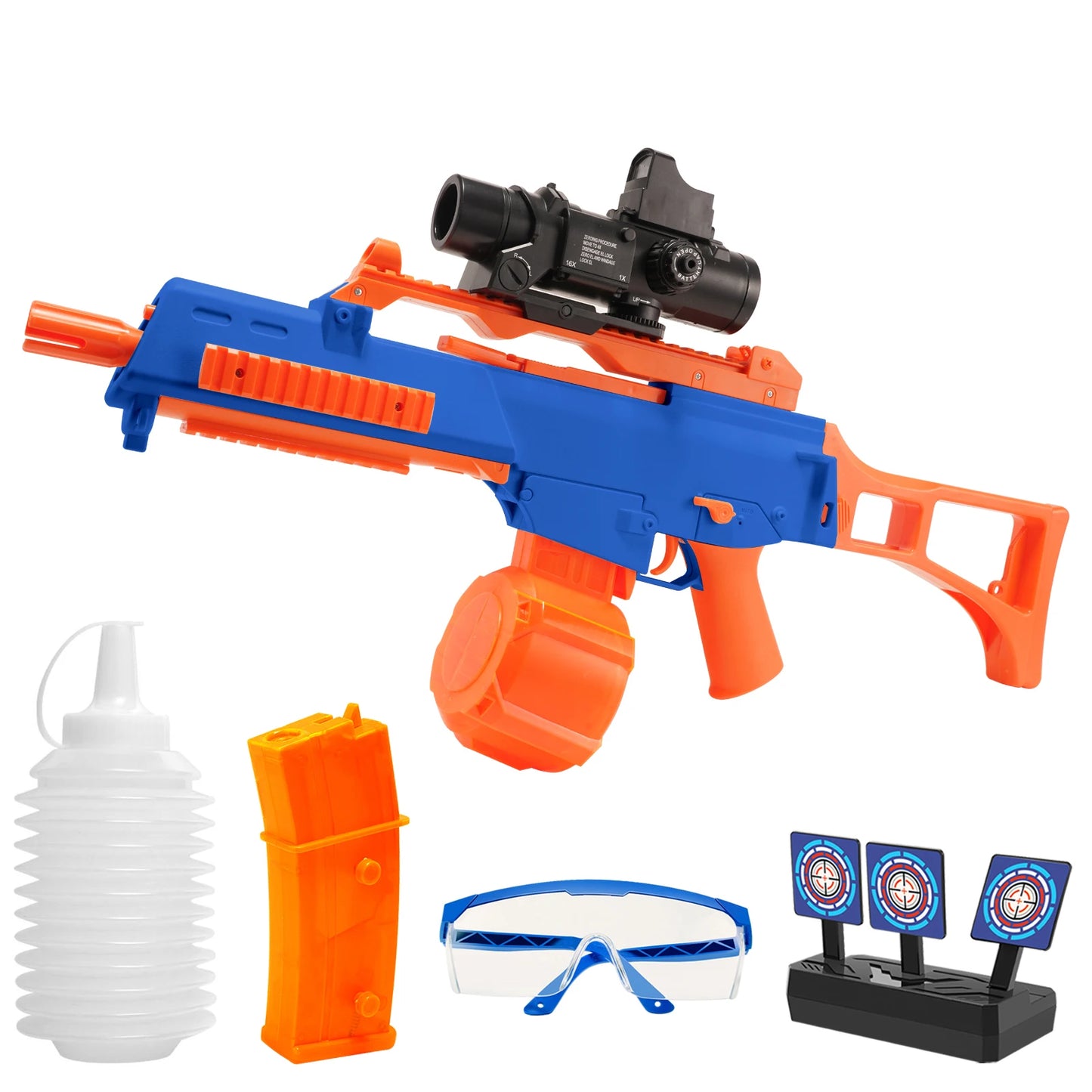 High Speed G36C Electric Gel Balls Blaster, Automatic & Manual Dual Shooting Modes Water Bullets Gun Toys, Holidays Gifts