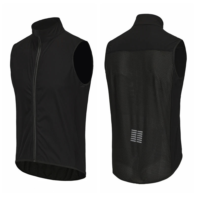 Men Jerseys Windproof Waterproof Lightweight Cycling Sleeveless Jacket Mtb Bike Uniform Bicycle Jersey Clothing Vest