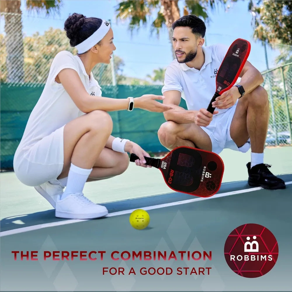 Portable Pickleball Set with Net  4 USAPA Approved Carbon Fiber Paddles, Duffle Bag, Regulation Size Pickleball Net System