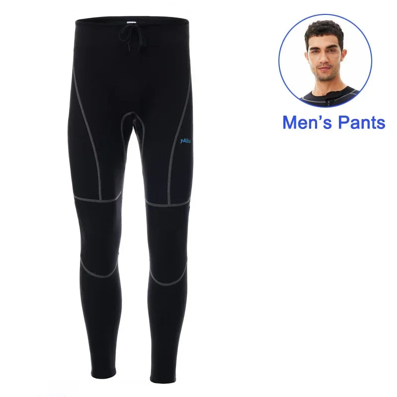Separated 3mm Unisex Long Sleeve Neoprene Wetsuit for Cold Water Activities Like Diving Surfing & Water Aerobics With
