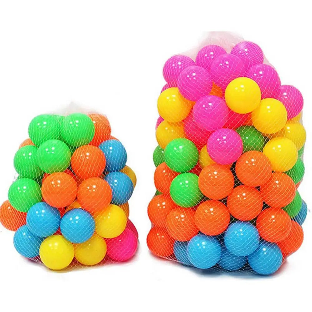 100Pcs Eco-Friendly Colorful Ball Pit Soft Plastic Ocean Balls Water Pool Ocean Wave Ball Outdoor Toys For Children Kids Baby