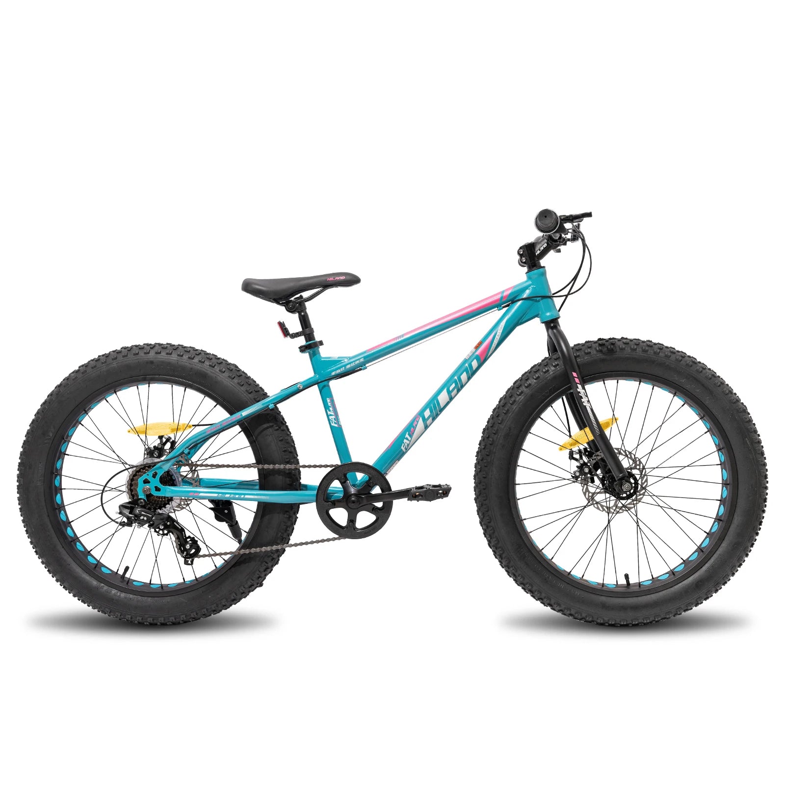 20 Inch Kids' Bicycles Fat Tire Mountain Bike for  Age 5 + Years, Shimano 7-Speed, Dual-Disc Brake,Kids BeachBicycle