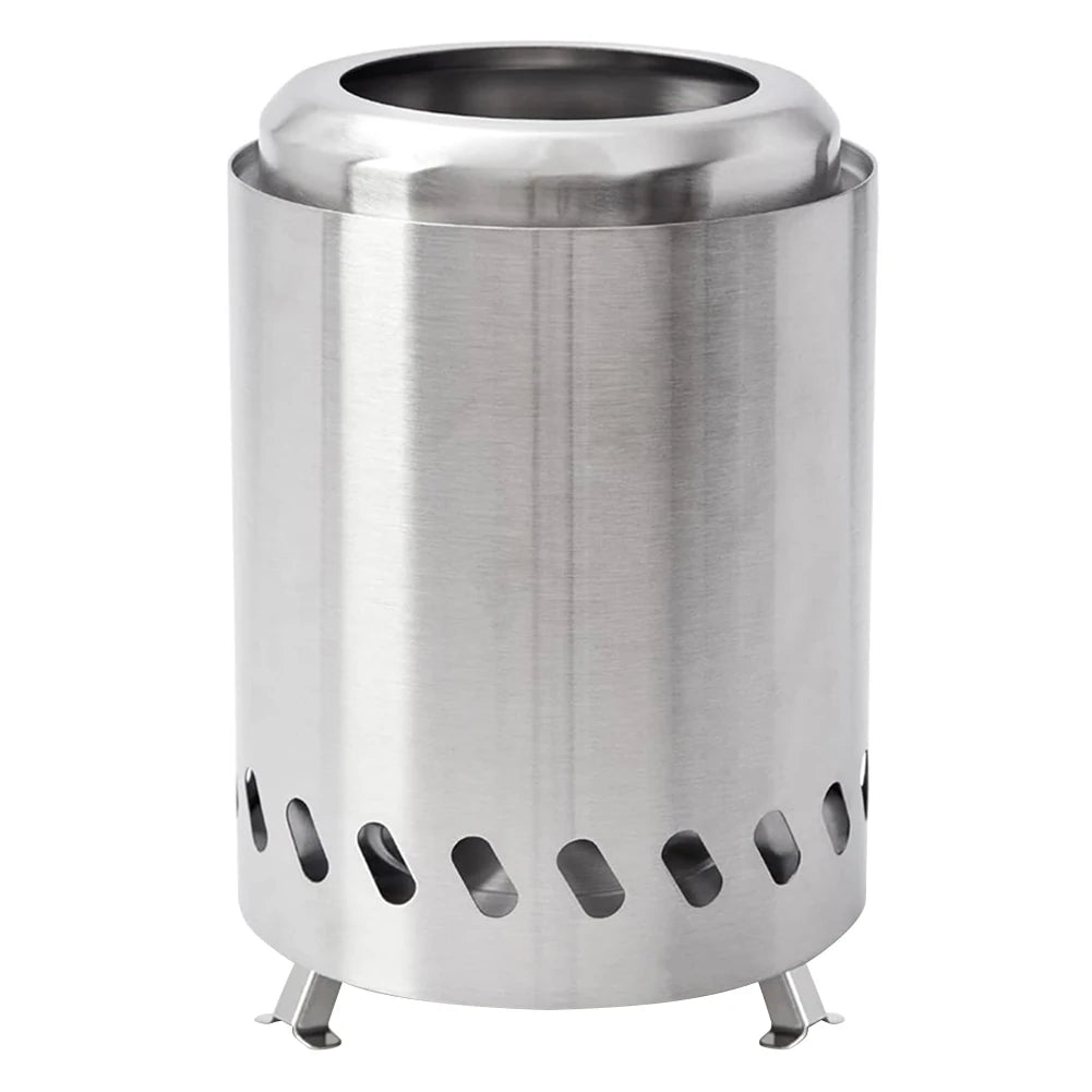 Outdoor Camping Table Smokeless Stove Stainless Steel Burner Heater Mini Tabletop Fire Pit Portable Campfire Wood Burning Stove