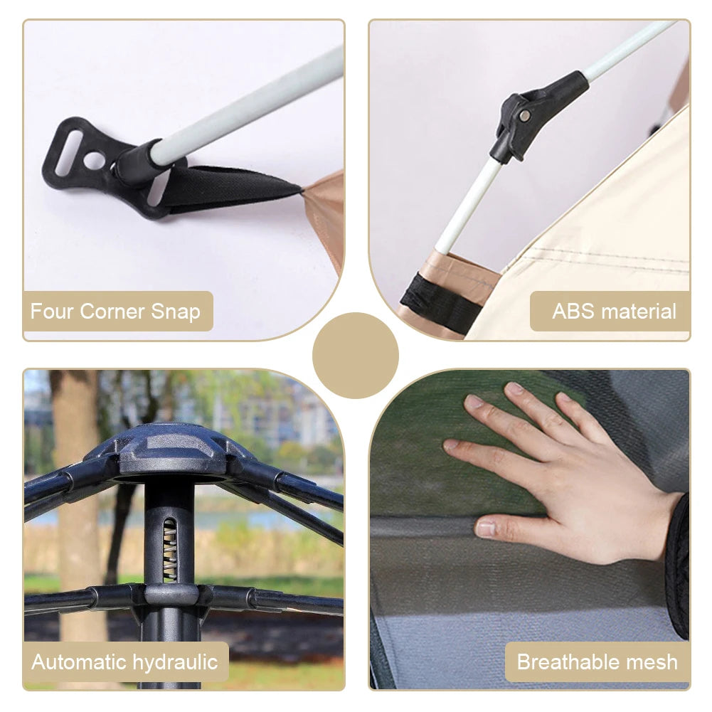 Fully Automatic Portable Tent Lightweight Easy Set Up Tent Waterproof Quick Open Tent for Hiking Backpacking Camping