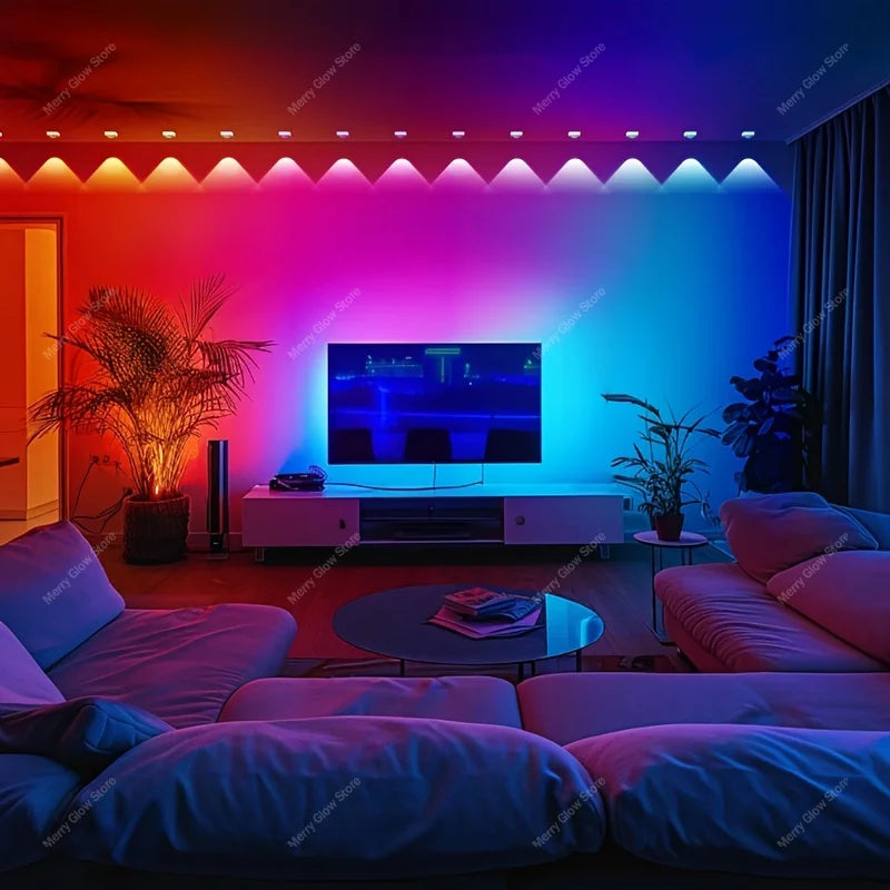 Permanent Outdoor Lights 200FT/60M Waterproof Eaves Lights Bluetooth App Timer Function Multiple Scene Modes For Christmas Decor
