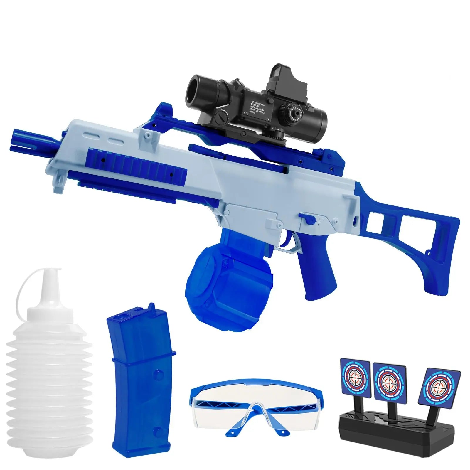 High Speed G36C Electric Gel Balls Blaster, Automatic & Manual Dual Shooting Modes Water Bullets Gun Toys, Holidays Gifts