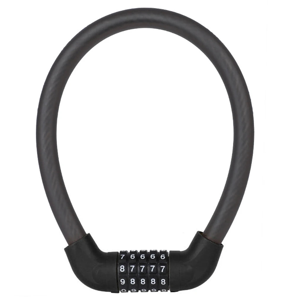 Bicycle Wire Locks 5-Digit Code Bike Motorcycle Security Combination Steel Cable Lock Road Bicycle Accessories