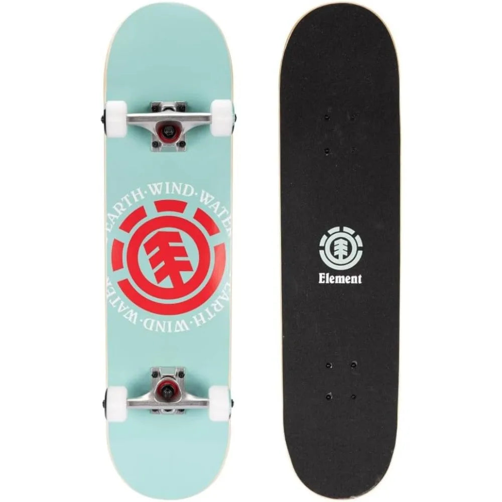 Popsicle Skateboard Mint 31" Standard Skateboard with 5" Aluminum Trucks, 9-Layer NE Maple Deck - Perfect for Kids, Teens, and