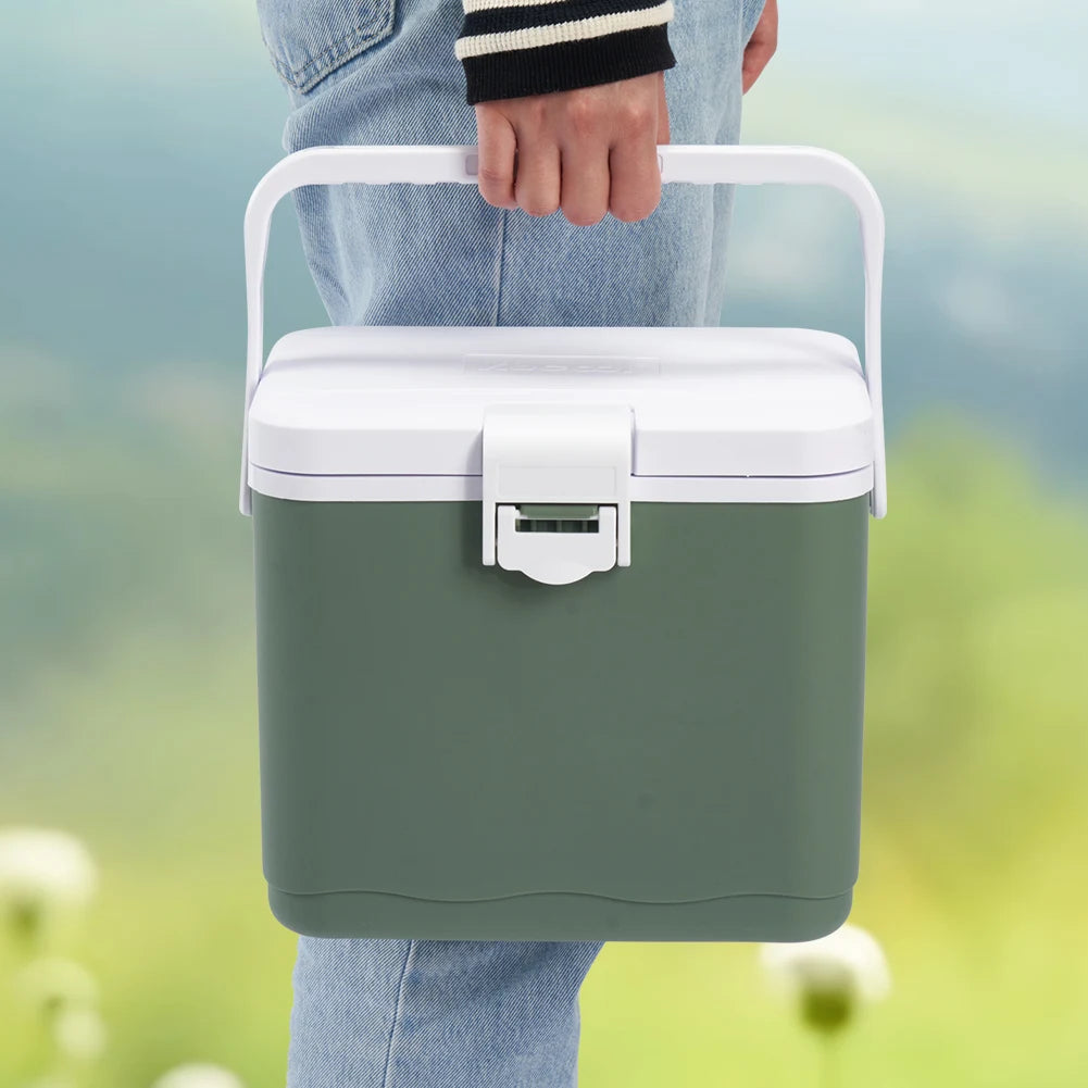 4.5L Insulated Portable Cooler with Handle Mini Freezer Fridge Heat Preservation Barbecue Insulation Box for Beach Picnic