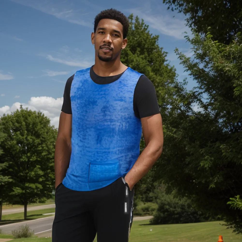 Outdoor Cooling Vest Lightweight Summer Ice Cold Vest Adjustable Sleeveless Ice Sports Clothes for Men Women Cycling Running