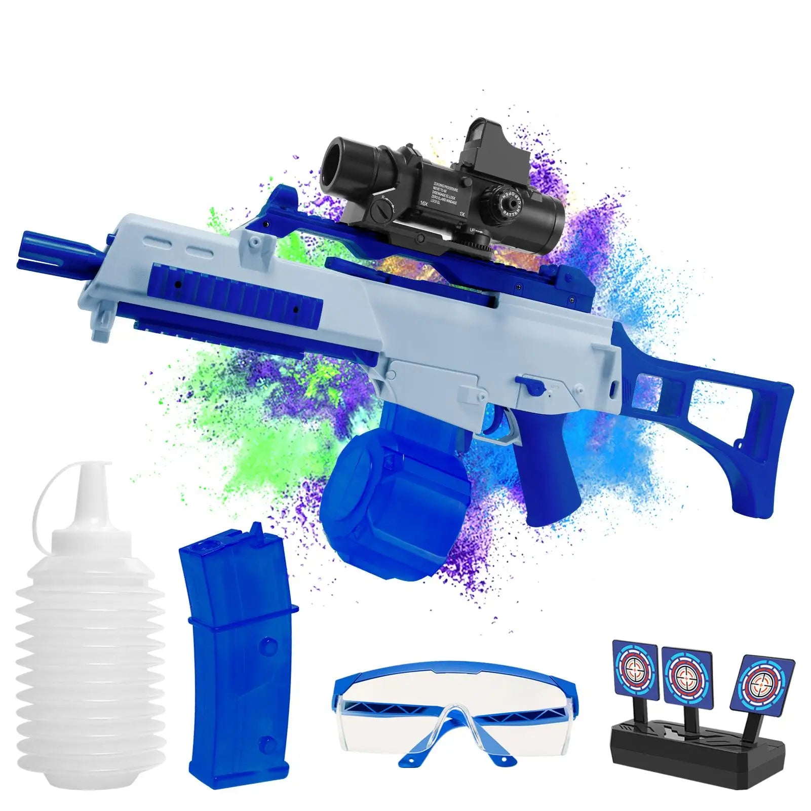 High Speed G36C Electric Gel Balls Blaster, Automatic & Manual Dual Shooting Modes Water Bullets Gun Toys, Holidays Gifts