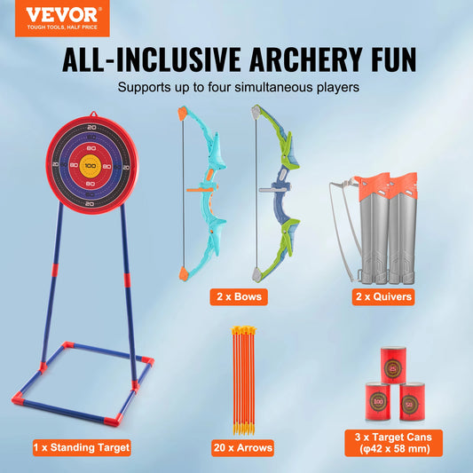 Bow And Arrows For Children Kids Archery Bow Practice Recurve Outdoor Sports Game Hunting Shooting Toy Gift Bow Kit