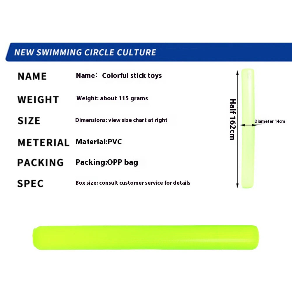 PVC Inflatable Pool Noodles Stick Inflatable Swimming Noodles Floats Inflatable Pool Floats for Swimming Pool Beach Lake