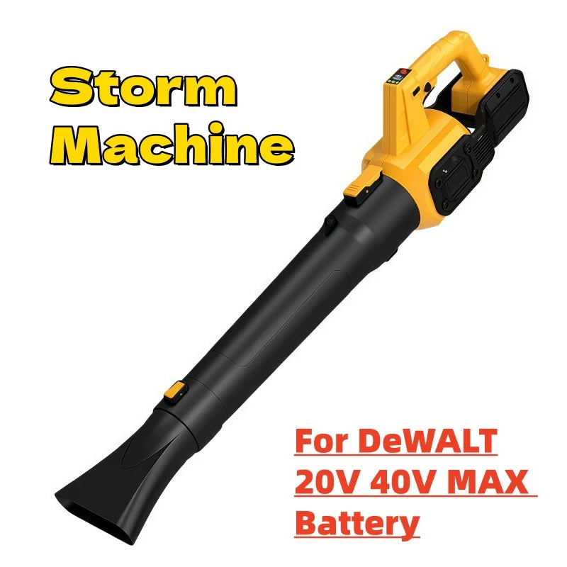Cordless Brushless Leaf Blower Compatible with DeWalt 40V Battery Multifunctional High Power Industrial Grade Handheld Blower
