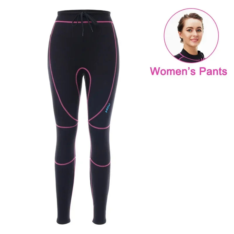 Separated 3mm Unisex Long Sleeve Neoprene Wetsuit for Cold Water Activities Like Diving Surfing & Water Aerobics With