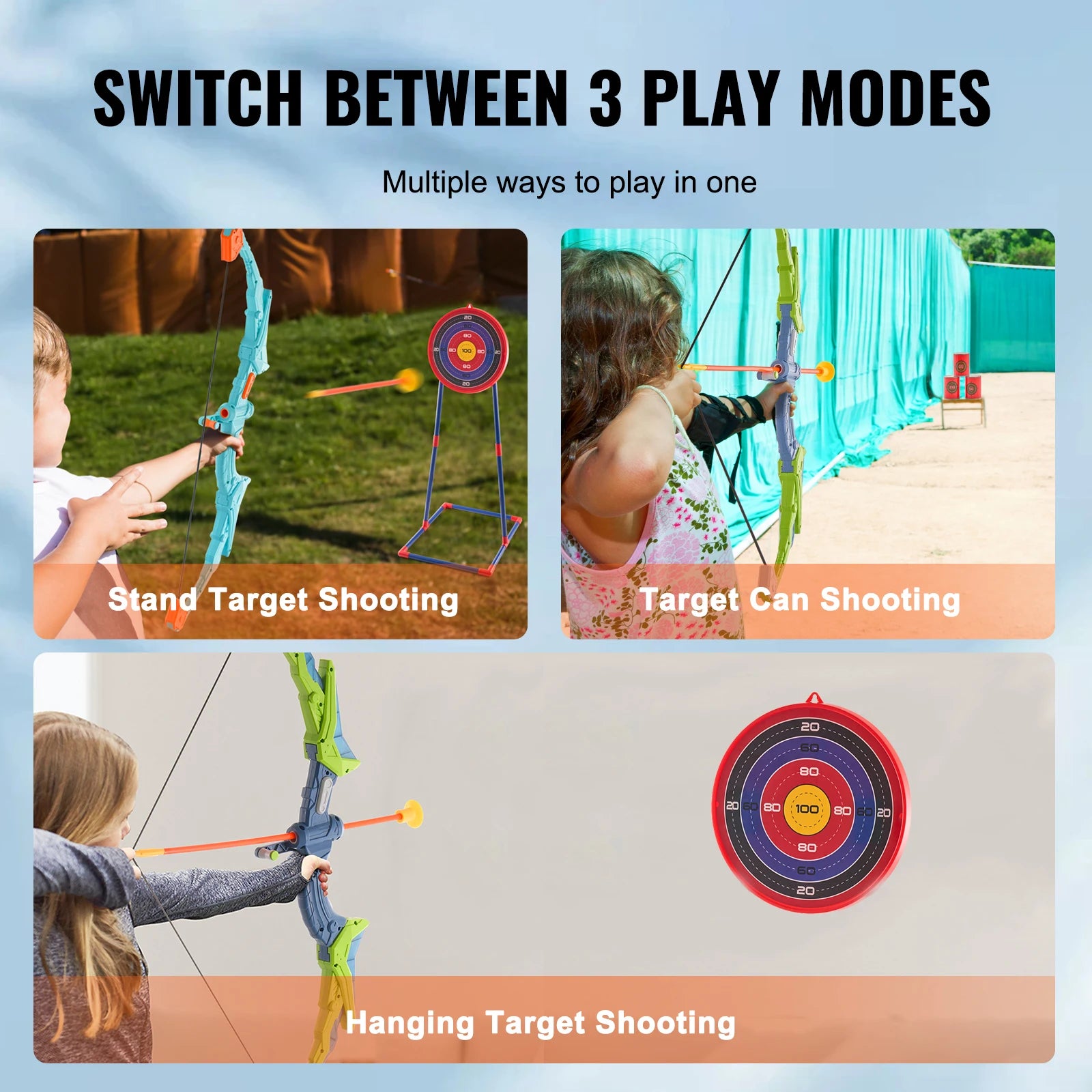 Bow And Arrows For Children Kids Archery Bow Practice Recurve Outdoor Sports Game Hunting Shooting Toy Gift Bow Kit