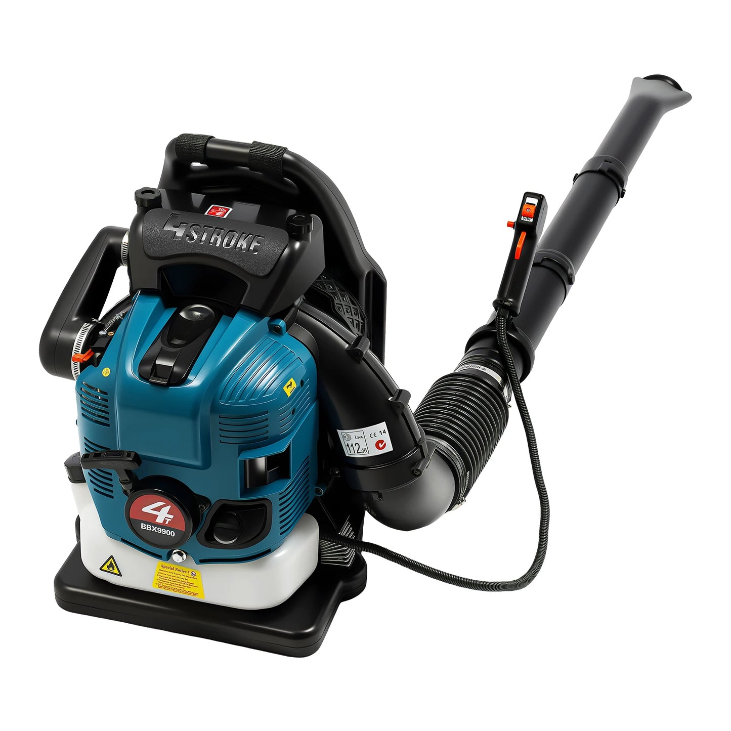 4-Stroke Backpack Leaf Blower 2.6kW Gas Powered Leaf Blower for Yard Lawn Debris Street Cleaning
